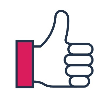 A thumbs up.